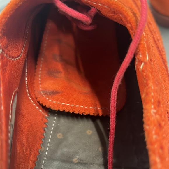 USED Paul Smith orange suede dip-dyed brogues Size 7 UK - Picture 16 of 16